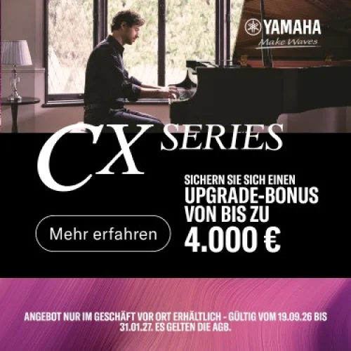 Yamaha Upgrade-Bonus Kampagne für die CX-Serie